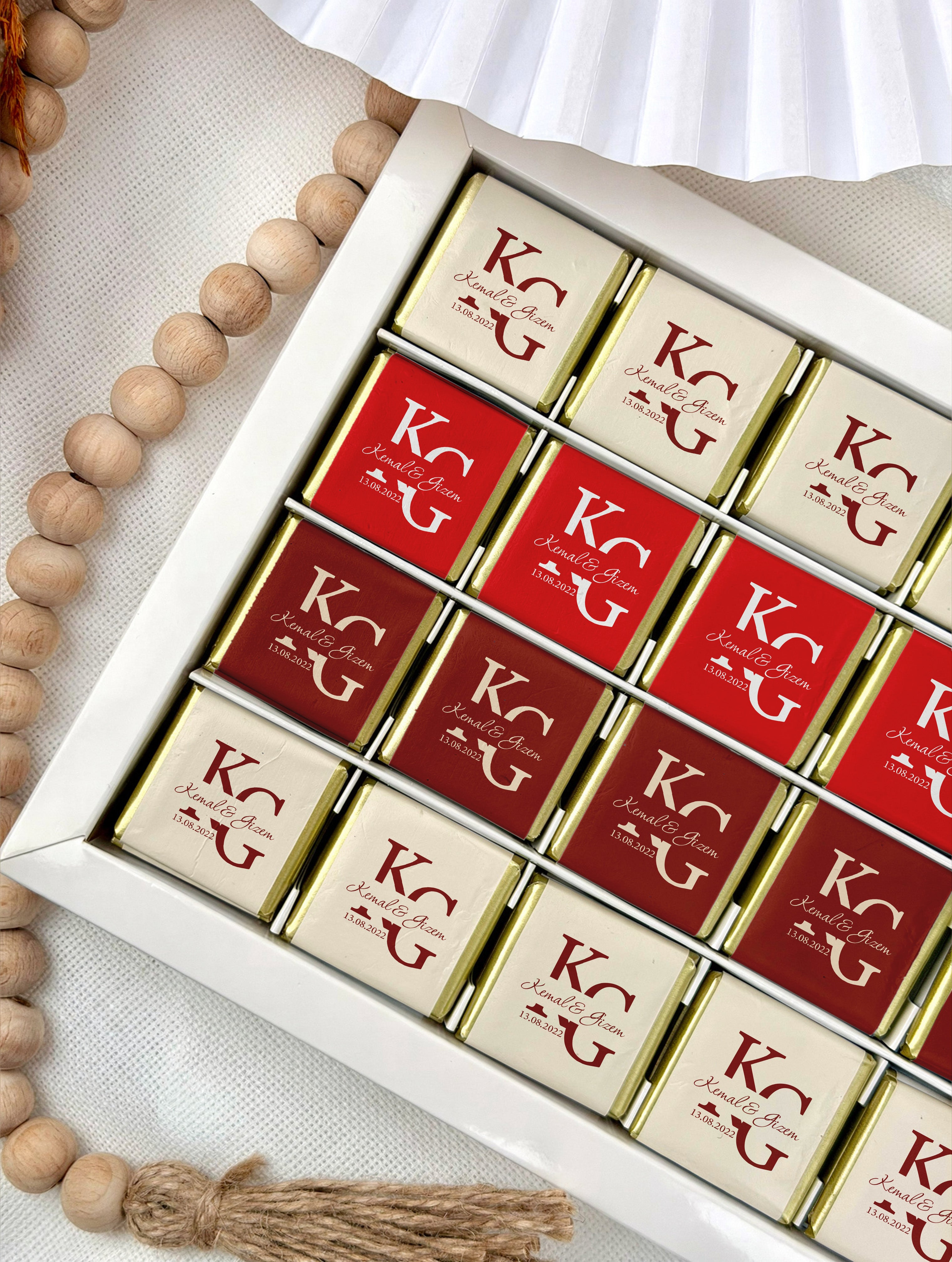 söz nişan çikolatası isim yazılı madlen çikolata
