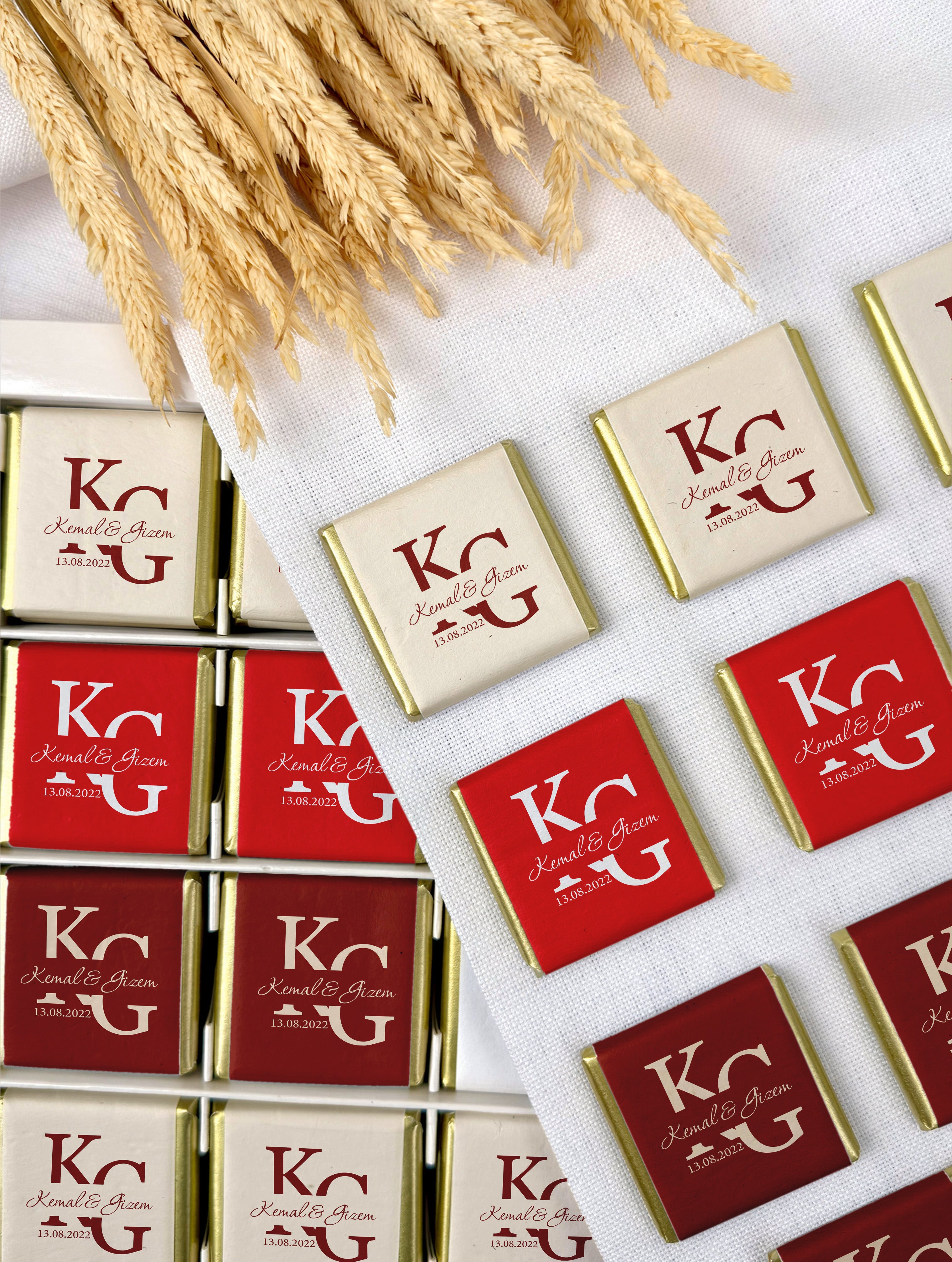 nişan çikolata kutusu kişiye özel madlen çikolata
