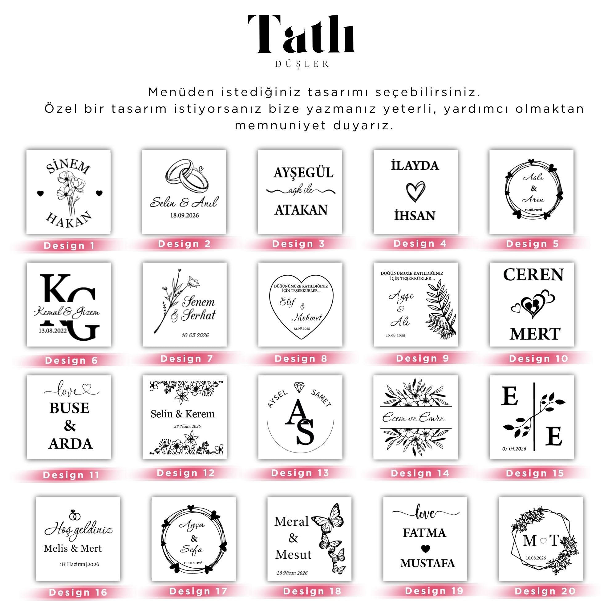 Kişiye Özel Madlen Nişan Çikolatası | İsimli Nişan Çikolatası