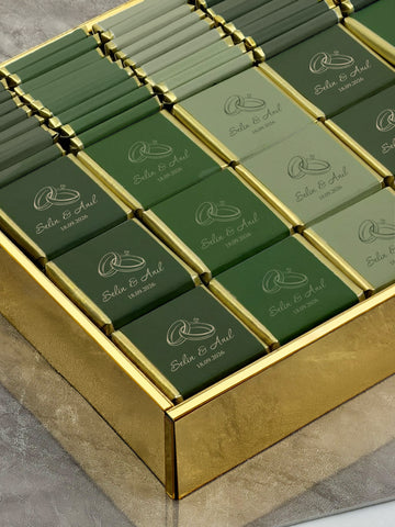 nişan çikolata kutusu isimli madlen nişan çikolatası
