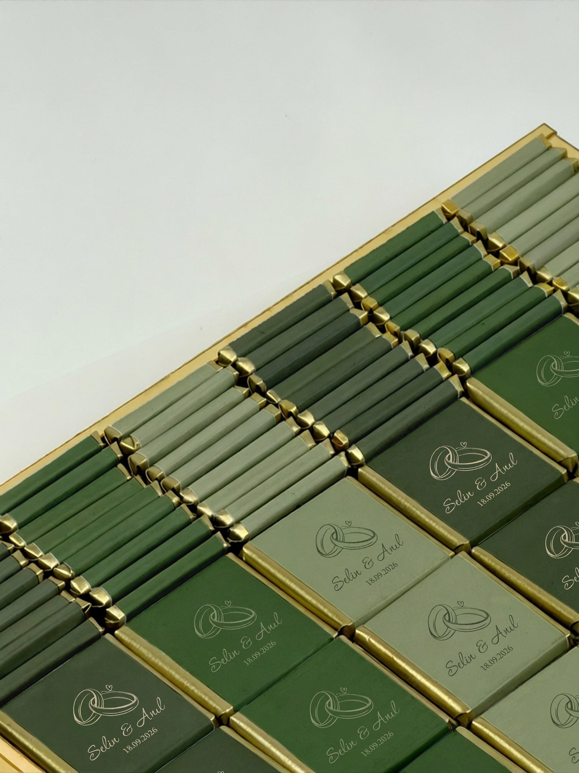 kişiye özel nişan çikolatası madlen çikolata kutusu
